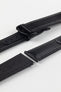 Artem Loop-Less Black with grey stitching Sailcloth with DLC coated Steel Loop-Less Deployment Buckle on Rubber coated underside and stainless steel spring bars.