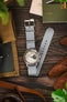 Bonetto Cinturini 328 Premium Rubber One-Piece Watch Strap in LIGHT GREY