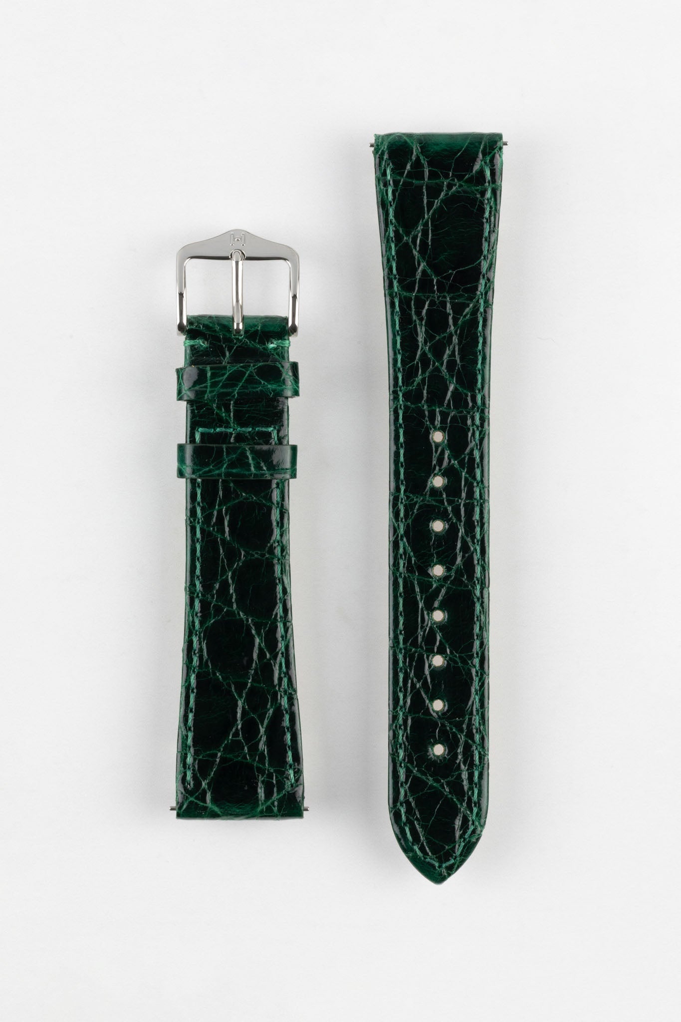 Hirsch Genuine Croco Watch Strap | Green | HirschStraps – Watch