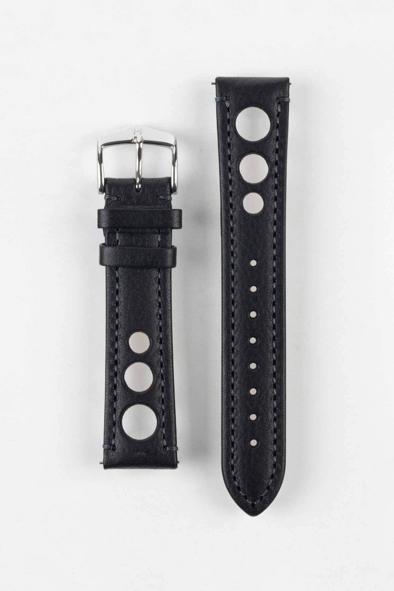 Mens black leather watch strap hotsell