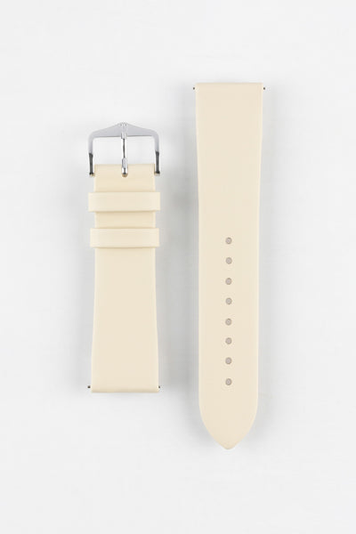Hirsch TORONTO Beige Fine-Grained Leather Watch Strap