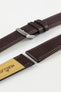 Morellato LAURO Goatskin-Grain Vegan Leather Watch Strap in BROWN