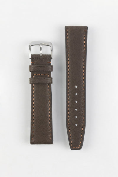 RIOS1931 TOBACCO Genuine Pigskin Leather Watch Strap in MOCHA
