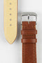 RIOS1931 Waging Strap in Cognac Close up with Silver Buckle