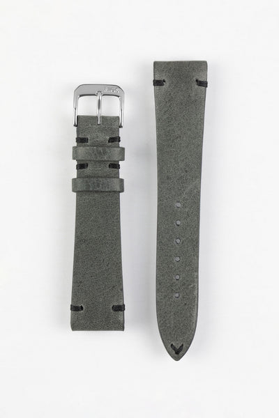 RIOS1931 WALKER Genuine Vintage Leather Watch Strap in STONE GREY