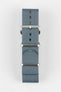 Nylon Watch Strap in GREY with Brushed Buckle and Keepers