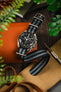 Premium Nylon Watch Strap in BLACK & GREY with Brushed Hardware