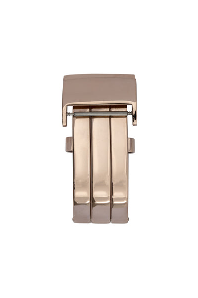 BREITLING-STYLE Polished Rose Gold Metal Deployment Clasp