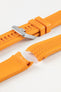 orange rubber watch strap 