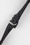 Di-Modell CHRONISSIMO Waterproof Leather Watch Strap in BLACK / WHITE