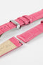 Hirsch DUKE Pink Alligator Embossed Quick-Release Leather Watch Strap
