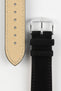 Hirsch OSIRIS Black Calf Leather With Nubuck Effect Watch Strap