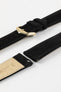 Hirsch OSIRIS Black Calf Leather With Nubuck Effect Watch Strap