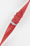 Hirsch TORONTO Red Fine-Grained Leather Watch Strap