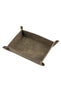 JPM Small Suede Leather Valet Tray in GREY