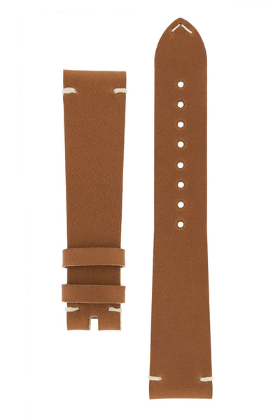 OMEGA '1957' Vintage Style Leather Watch Strap in GOLD BROWN