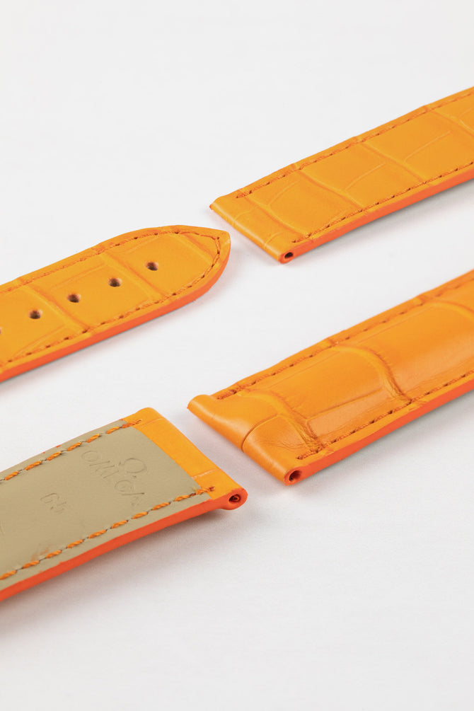 omega orange watch strap 