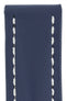 Omega-Style Calf Deployment Watch Strap in BLUE