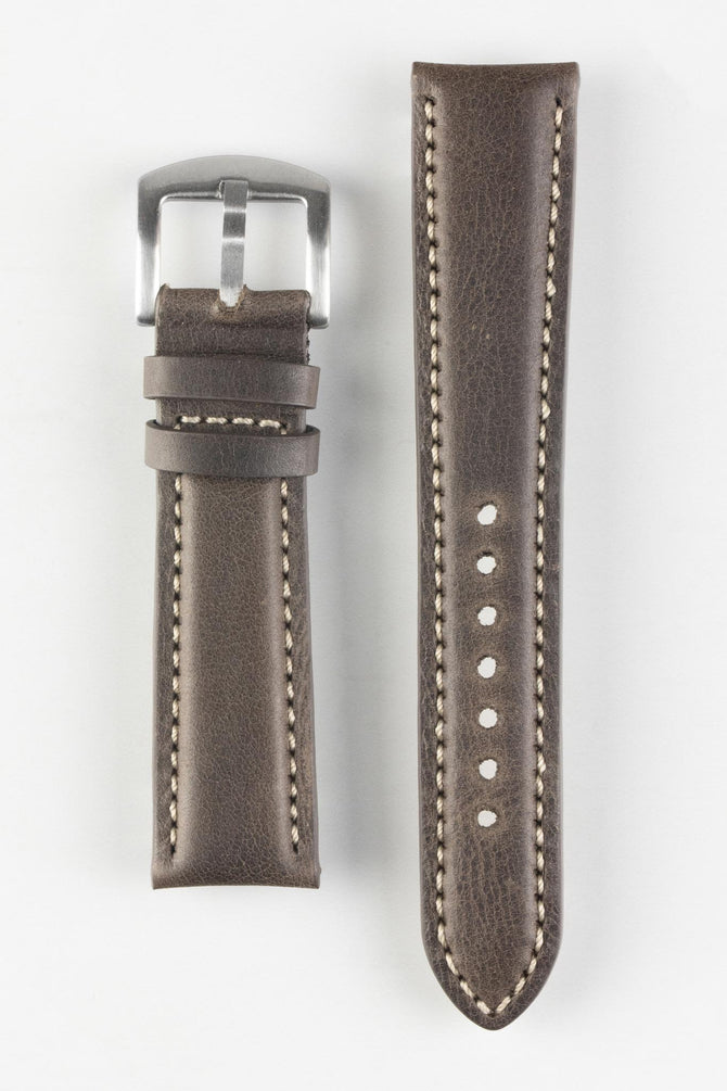 dark brown leather strap 