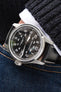 RIOS1931 NEW YORK Shell Cordovan Leather Watch Strap in BLACK