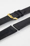 RIOS1931 SUNSET Water Resistant Cow Leather Watch Strap in BLACK