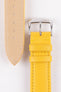 yellow leather watch strap