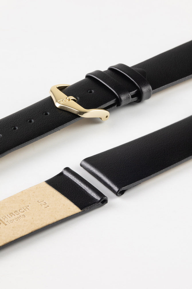 black watch strap leather 