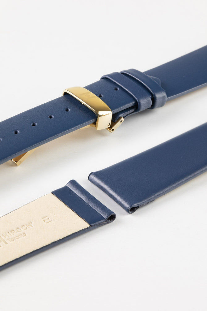 hirsch blue leather strap 