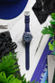 VANGUARD Curved-End Integrated Rubber Watch Strap for Tudor Black Bay Fifty-Eight in BLUE