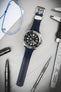 Crafter Blue Rubber Watch Strap for Seiko "New" Samurai Series – Navy & Red (Promo Photo)