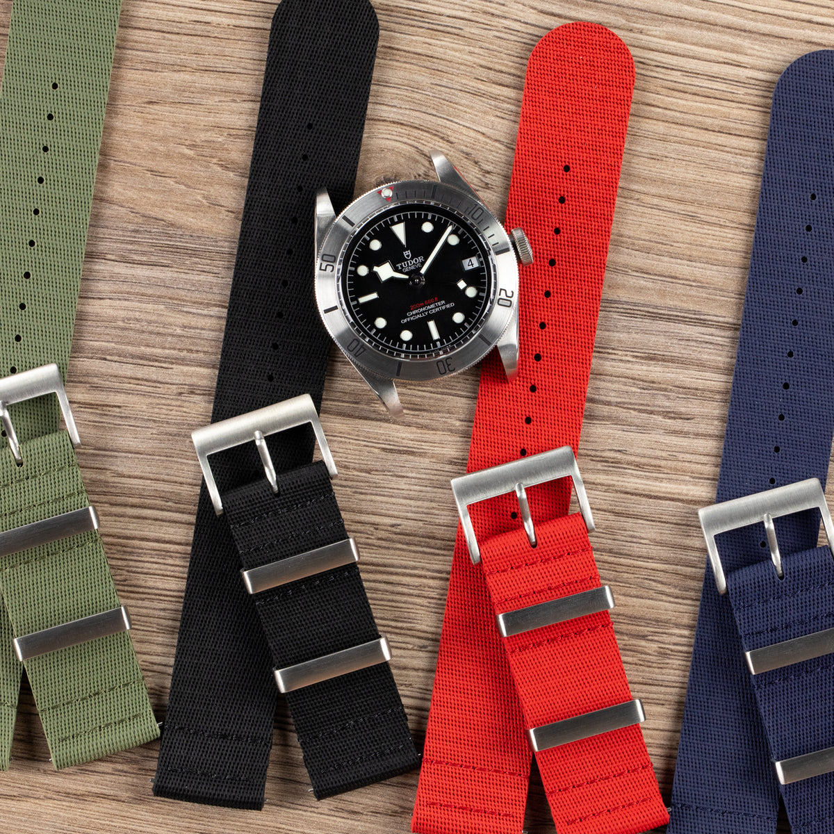 Two-Piece Rubber Nato Straps by ISOSWISS