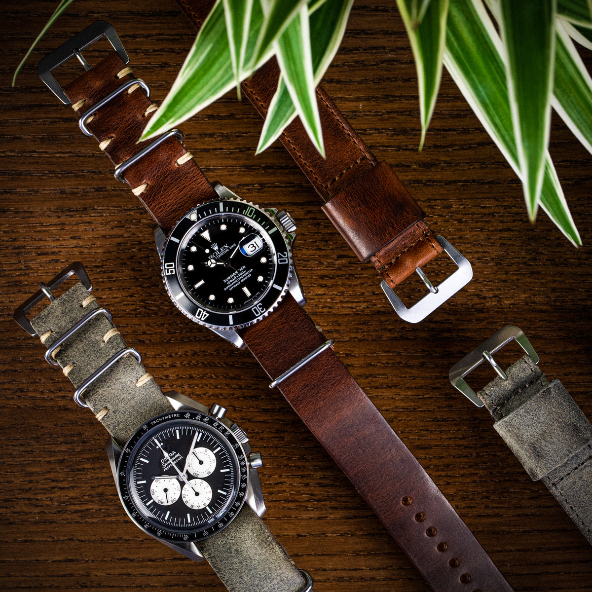 Collection of Leather Nato strap