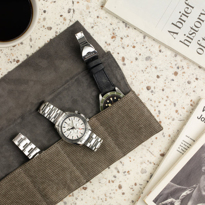 Travel in style with this JPM Canvas Watch Roll