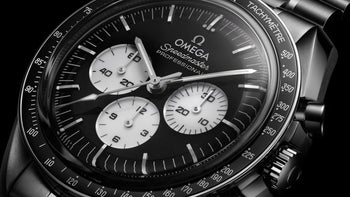 An Omega Speedmaster Reverse Panda in Steel