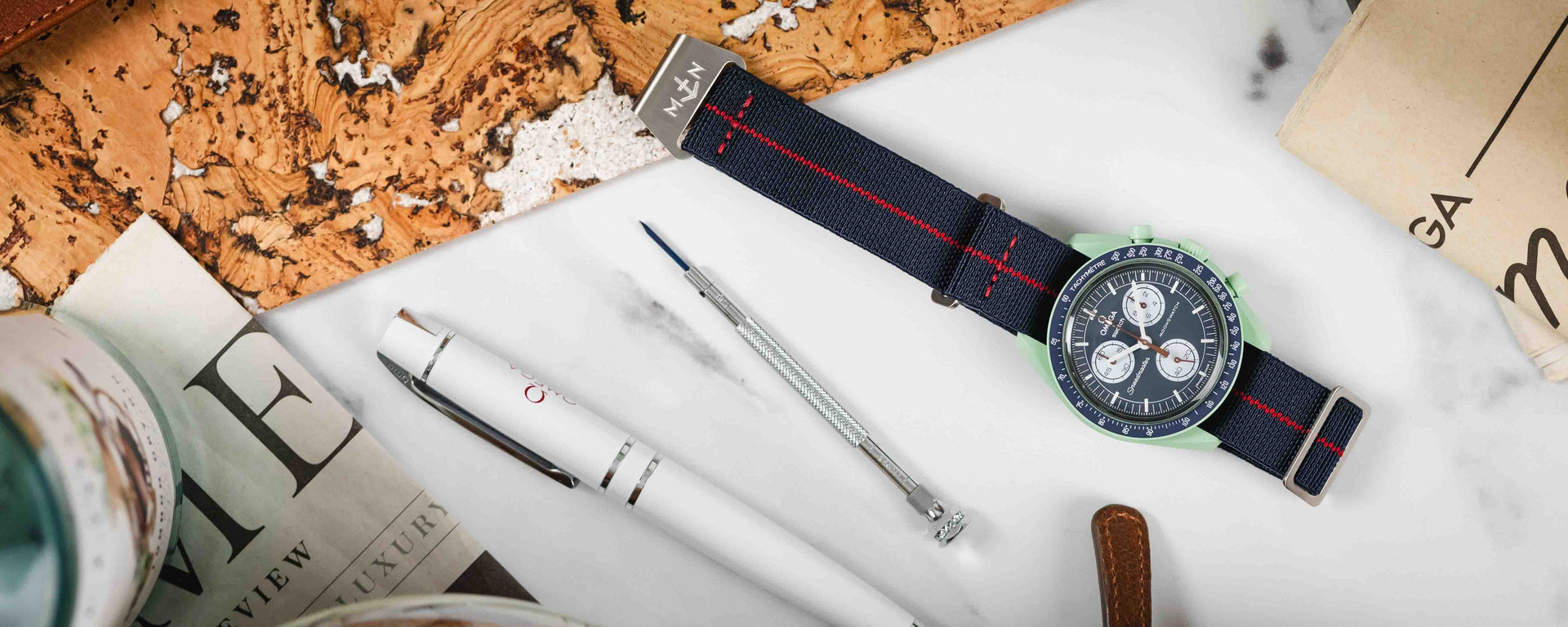 Mission to Earth MoonSwatch Straps