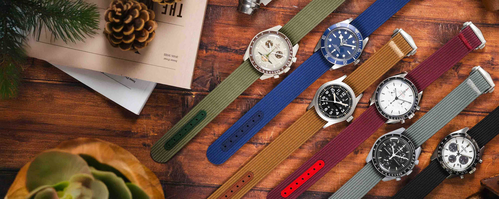 Ribbed Nylon Watch Straps