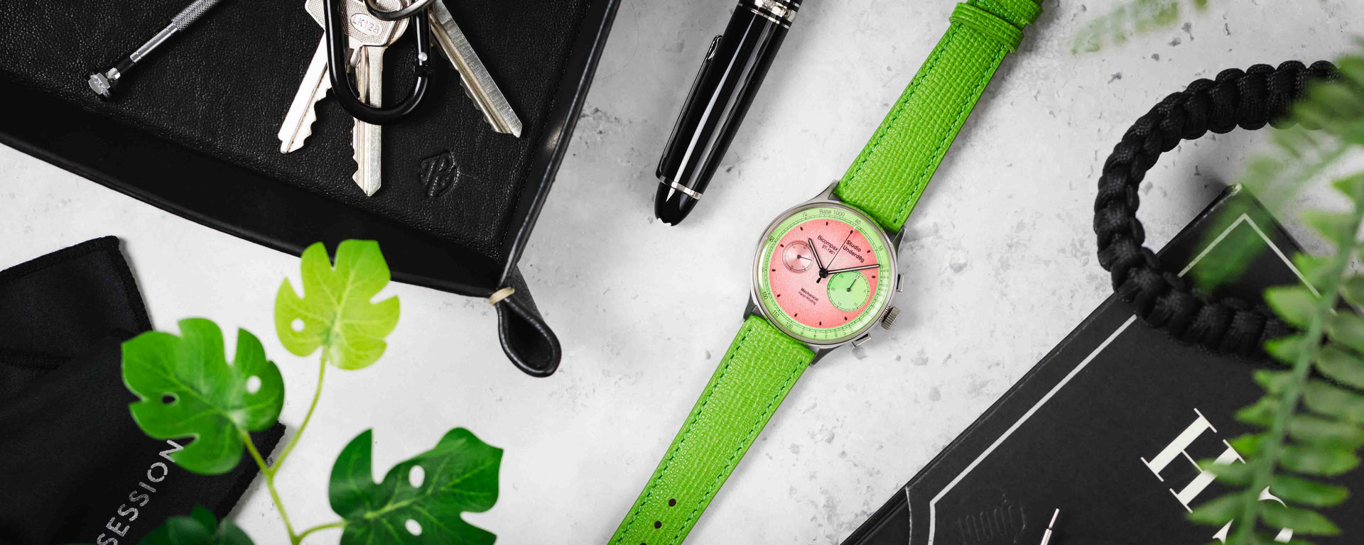 green watch straps