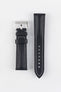 Artem Straps Classic Black Sailcloth Watch Strap with Grey Stitching