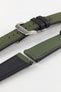 Artem Straps HydroFlex™ Khaki Hybrid FKM Rubber Watch Strap with Khaki Stitching