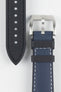 Artem Straps HydroFlex™ Navy Hybrid FKM Rubber Watch Strap with White Stitching
