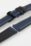 Artem Straps HydroFlex™ Navy Hybrid FKM Rubber Watch Strap with White Stitching