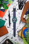 Artem Straps HydroFlex™ Navy Hybrid FKM Rubber Watch Strap with White Stitching