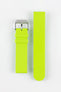 Bonetto Cinturini 270 Self-Punch Rubber Watch Strap in LIME GREEN