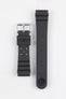 Bonetto Cinturini 284 Premium Rubber Sports Watch Strap in BLACK