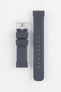 Bonetto Cinturini 317 Premium Rubber Watch Strap in DARK GREY