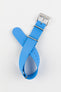 Bonetto Cinturini 328 Premium Rubber One-Piece Watch Strap in AZURE BLUE