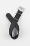 Bonetto Cinturini 328 Premium Rubber One-Piece Watch Strap in BLACK