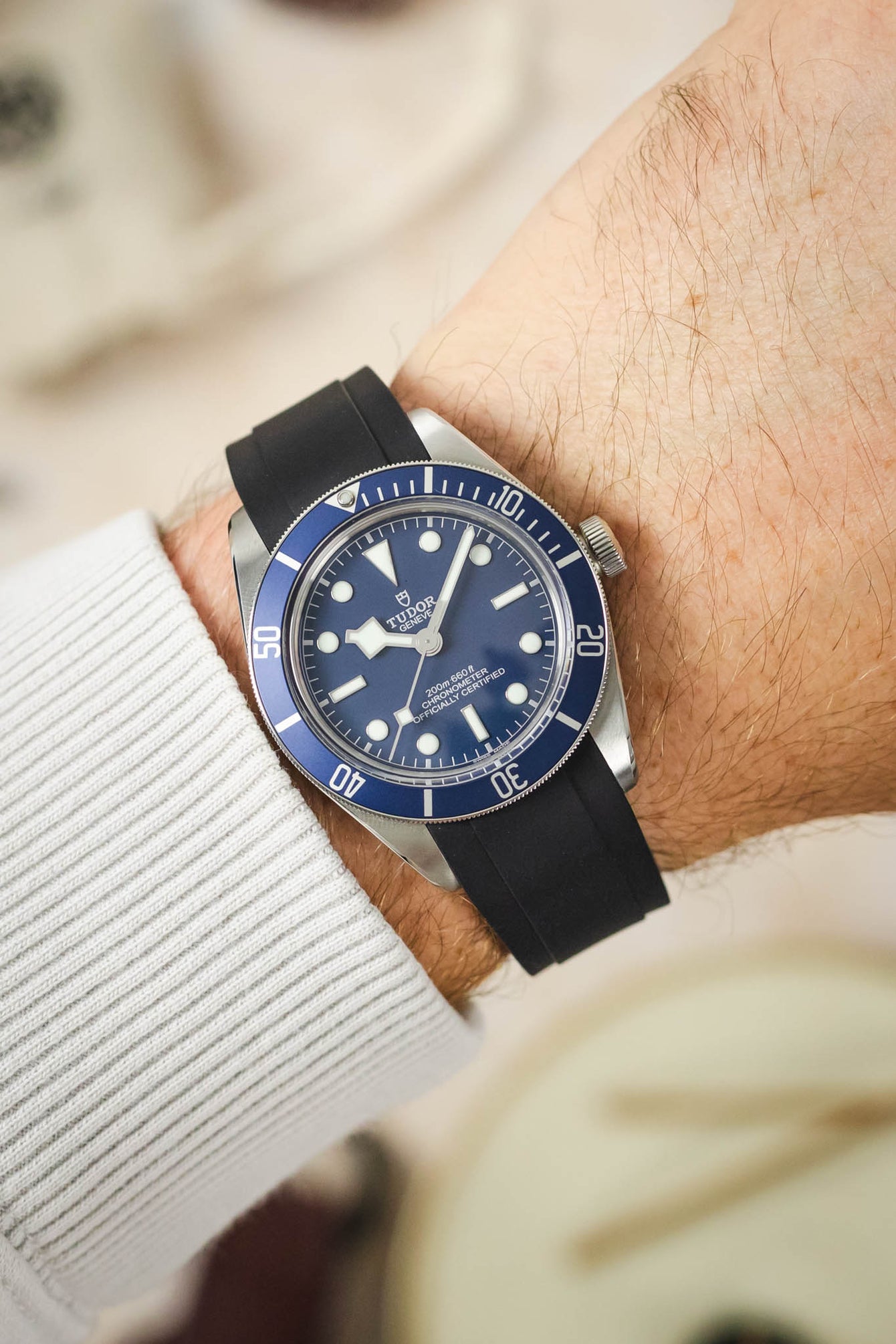 Rubber Strap Tudor 58 Lug Width CRAFTER BLUE Rubber Watch Strap