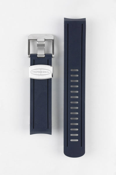 CRAFTER BLUE CB02 Navy Blue Rubber Watch Strap for Seiko Sumo