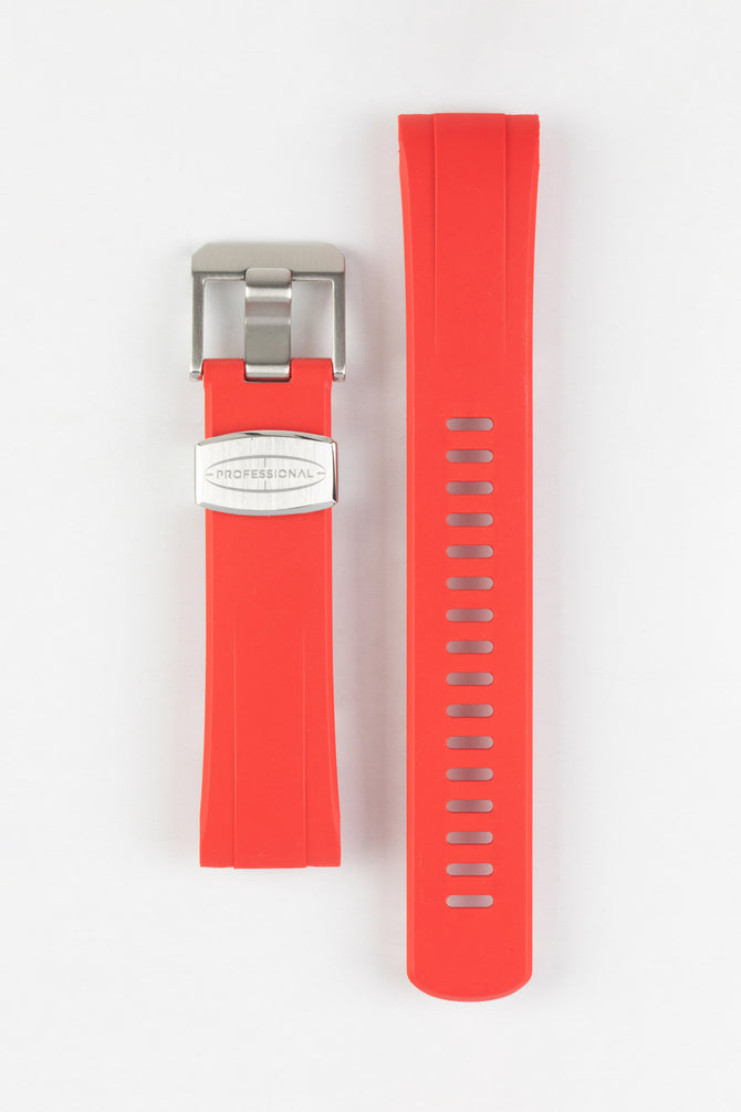 CRAFTER BLUE CB08 Rubber Watch Strap for Seiko "New" Turtle Series – RED